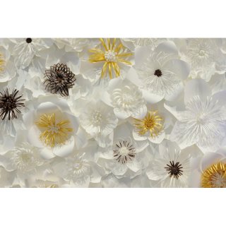 3D White Flowers Photography Backdrop for Wedding Bridal Shower Birthday Party Background Studio Props You to be Events Backdrops Room Decoration