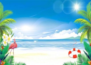 Beach Ocean Photography Backdrop Nature Theme Party Background for Photo Studio