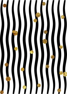 Black And White Striped Backdrop Gold Glitter Little Dots Backgrounds For Photo Studio 5x7FT Vinyl