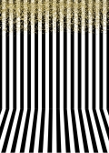 Black and White Striped Professional Photography Backdrop for Photo Booth Gold Sequins Photo Background for Art Studio Birthday Party Vinyl 5x7 FT