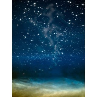 Blue Sky Glitter Star Night Photography Backdrop For Studio Photo Props Photographic Background cloth F-2702