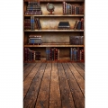 Books theme Wood Floor photography Backdrop Bookshelf Library Photo Background for Photo Studio Room Wall Decoretion