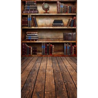 Books theme Wood Floor photography Backdrop Bookshelf Library Photo Background for Photo Studio Room Wall Decoretion