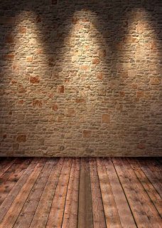 Brick Wall Photography Backdrops for Photo Studio Wood Floor Background Portrait Photography Banner