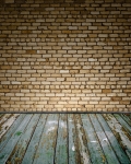 Brick Wall Phptography Backdrops for Studio Props Old Wood Floor Background Vinyl Fabric