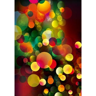 Colorful Circles Bokeh Photography Backdrops for Studio Props Photo Booth Background 5x7ft