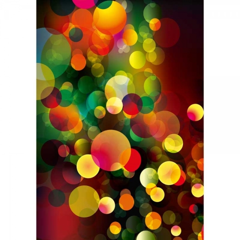 Colorful Circles Bokeh Photography Backdrops for Studio Props Photo Booth Background 5x7ft