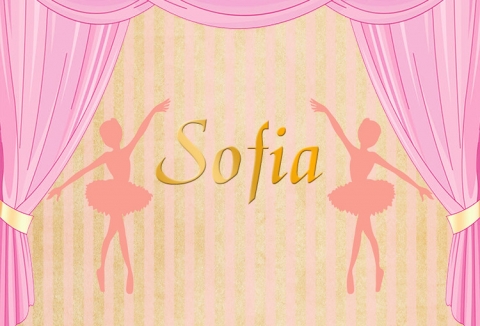 Custom Birthday Party Photography Backdrop for Girls Baby Shower Pink Ballet Themed Gold Stripes Photo Background Party Banner