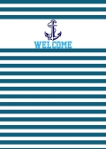 Custom Navy Blue Striped Backdrops for Baby Shower Nautical Theme Photography Background for Kids Birthday Party Decoration