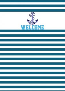 Custom Navy Blue Striped Backdrops for Baby Shower Nautical Theme Photography Background for Kids Birthday Party Decoration