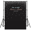 Custom Wedding Photography Backdrop with White Dots Customized Photo Booth Background Party Decoration