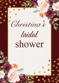 Customized Briday Shower Backdrop Flowers Wedding Photography Background Custom Birthday Party Photo Backdrops Vinyl Polyester Fabric