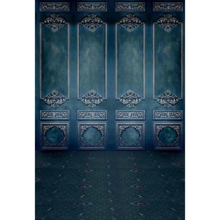 Dark Blue Door Photography Backdrop for Art Studio Profession Photo Background Props L-487