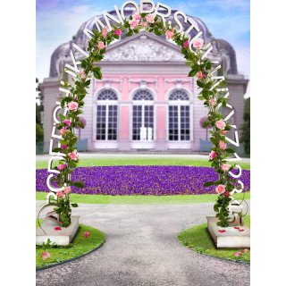 Flowers Door Photography Backdrops for Wedding Photo Studio Props Birthday Party Photo Background for Art Photo Studio