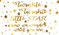 Gold Glitter Twinkle Little Star Backdrop For Photo Studio Baby Shower Newborn Children Birthday Party Backgrounds Vinyl