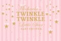 Gold Twinkle Little Star Baby Shower Birthday Party Backdrop Pink Stripes Girls Backgrounds For Photo Studio Vinyl