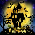 Happy Halloween Customized Party Backdrop Vinyl Photography Background Moon Children Backdrops for Photo Studio