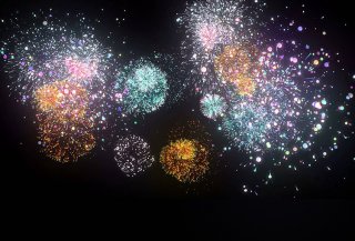 Happy New Year Colorful Fireworks Birthday Party Photography Backdrops Bright Shinny Stars Photo Backdrops for Kids Children Photo Studio Props