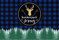 Lumberjack Photography Backdrop Forest Blue Black Buffalo Plaid Birthday Party Backgrounds For Photo Studio 7x5FT