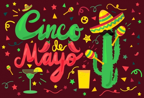 May 5 Mexican Carnival Backdrops for Cinco De Mayo Event Banner Party Decoration