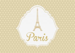 Paris Theme Photography Backdrop for Birthday Party Baby Shower Photo Background with Eiffel Tower