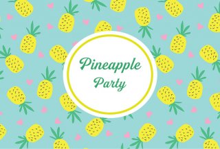 Pineapple Party Photography Backdrop for Kids Birthday Baby Shower Custonized Photo Background for Summer Outdoor Party