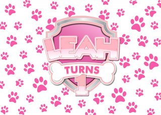 Pink Dog Paw Print Photography Backdrop For Girls Newborn Baby Shower 1st Birthday Party Backgrounds For Photo Studio