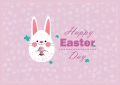 Pink Happy Easter Photo Booth Backdrops White Rabbit Photography Background Photo Studio Props