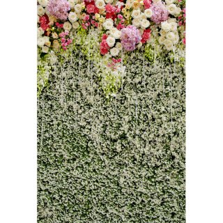 Pink White Flowers Wall Photography Backdrop Wall Paper Background for Wedding Birthday Backdrops Photo Studio Props