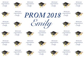 Prom 2018 Graduation Photography Banner Class Reunion Background for Students Party Supplies