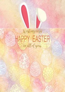 Rabbit Ears Happy Easter Photography Backdrops Eggs Photo Booth Background for Party Decoration Studio Props