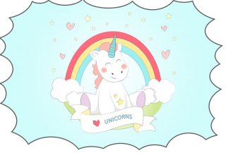 Rainbow Photography Backdrops for Photo Studio Unicorns Photo Booth Background for Kids Party