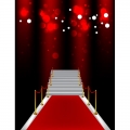 Red Carpet Photography Backdrops with Neon Light Photo Booth Background for Event Birthday Party Decoration Wall Paper Vinyl cloth