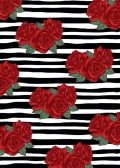 Red Rose Flower Photography Backdrop Black And White Striped 5x7FT Vinyl Backgrounds For Photo Studio Photocall