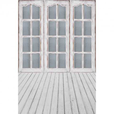 Seamless Photo Booth Backdrop Old Vintage Wooden Door White Wood Floor Backgrounds for Children Photo Studio Props