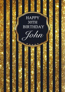 Birthday Photography backdrop Gold Glitter Black Striped Birthday Party Invitation Celebration Background Photo Studio Props