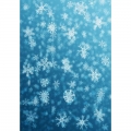 Shiny Snowflake Photography Backdrops for Birthday Party Baby Shower Blue Vinyl Photo Booth Background 5x7ft