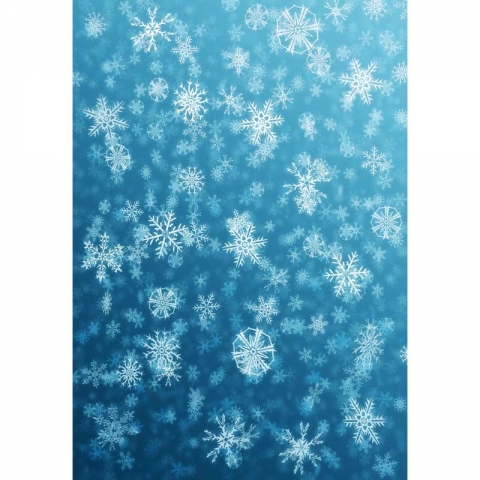 Shiny Snowflake Photography Backdrops for Birthday Party Baby Shower Blue Vinyl Photo Booth Background 5x7ft