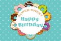 Super Sweet Donut Backdrop For Photo Studio Mint Theme Polka Dots Girls Happy Birthday Backgrounds 7X5ft Vinyl