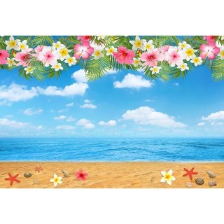 Tropical Party Photography Backdrop Summer Beach Theme Background Birthday Newborn Baby Shower Photocall