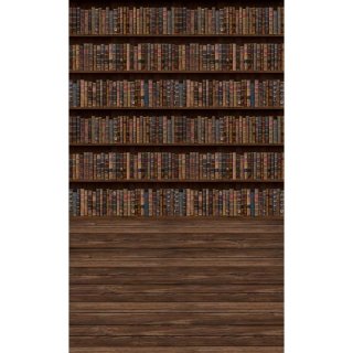 Vintage Wood Floor Bookcase photography Wooden Backdrop Bookshelf Library Photo Background for Photo Studio Room Decoretion