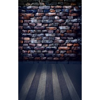 Vinyl Backdrop with Wood Floor Photography Background for Studio Photo Props Brick Wall Backdrop