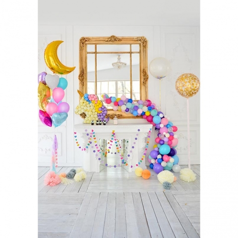 Photography Backdrop Birthday Unicorn Party Accessory Candy Bar Balloon Decoration Photocall Children Background