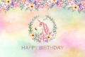 Vinyl Photography Backdrop Happy Birthday Unicorn Dream Children Background for Baby Shower Photo Studio Props