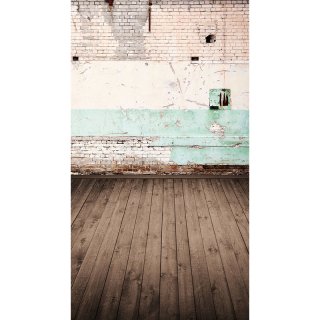 Vinyl Wood Floor Brick Wall Photography Background Old Broken Outdoor Switch Children Backdrop for Photo Studio