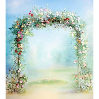 Wedding Flower Door Photography Background Computer Printed Vinyl Photo Booth Backdrop Photo studio Props