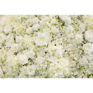 White Rose Flowers Backdrop for Baby Shower Wedding Party Photography Background for Photo Studio